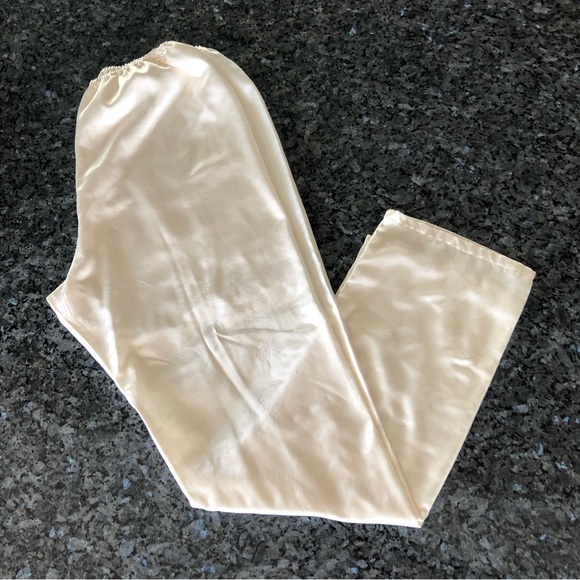 Kathyrn Ivory Satin Pajama Pants - Picture 11 of 11